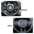 Car Steering Wheel Decoration Cover Trim Sticker, Abs Carbon Fiber