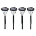 4pcs Solar Outdoor Lawn Floor Light and Shadow Lamp Ground Inserting