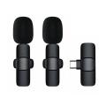 Wireless Lavalier Microphone for Type C,one for Two Charging Version