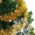 Gold Tinsel Garland Star Ribbon for Christmas Tree Decorations 10pcs