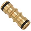 2pcs Brass Garden Hose/hosepipe Tap Connector Threaded Faucet Adapter