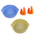 3 Pcs Air Fryer Silicone Liner Set for Baking Roasting Microwave C