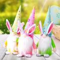 Easter Faceless Gnome Rabbit Doll for Spring Party Decor for Home-c