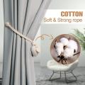 2 Packs Of Magnetic Soft Curtain Tie Cotton Hand-woven Tie Buckle