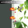 Bird Feeder Small Handheld with Brush for Outdoors(4 Packs)