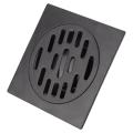 Stainless Steel Duty Drain Cover Home Shower Floor Drain Black 1#