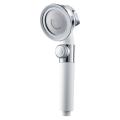 Pressure Shower Head with Switch On/off Button Bathroom(white)