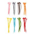40pcs Colorful Silicone Ties Bag Clip,all-purpose Silicone Ties