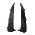 Carbon Fiber Rear Bumper Lip Spoiler Canards Stickers Trim for Benz