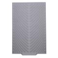 Silicone Dish Drying Mat Flume Folding Draining Mat,rectangle Gray