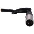 0.3m Wire 3 Pin Xlr Male to 3.5mm Female Connector Microphone Adapter
