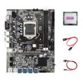 B75 Usb Eth Mining Motherboard 8xpcie Usb Adapter+g550 Cpu+sata Cable