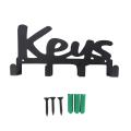 Wall Mounted Key Holder 4 Hooks, Screws and Raw Plugs Included,"keys"