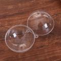 Brand New Transparent Openable Plastic Christmas Decoration Ball 16cm