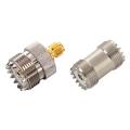 2-pack Pl-259 Uhf Female to Uhf Female Coax Cable Adapter S0-239