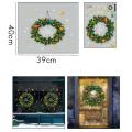 Christmas Wreath Wall Stickers Window Glass Festival Decals A