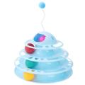 Cat Toy with Bell Rolling Ball, Cat Tower Toy Blue