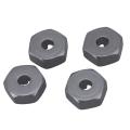 Aluminum Alloy 12mm Combiner Wheel Hub Hex Adapter Upgrades,gray