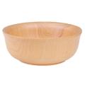 Creative Wooden Bowl Snack Bowl Household Thick-bottomed Bowl, S