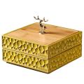 Light Luxury Storage Box Elk Dried Fruit Box with Lid Tray -yellow