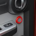 Car Door Audio Horn Trim Ring Sticker, Red