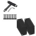 8pcs Bolts Set Portable Skateboard T Accessory with Wrench