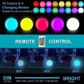 Led Dimmable Floating Pool Lights Ball with Remote 16 Rgb Colors 15cm