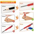 Mechanical Carpenter Pencils Kit with Sharpener Center Finder