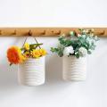 Plant Hanging Basket Imitation Rattan Wall Hanging Flower Pot D
