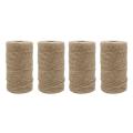 4pcs X 333 Feet 2mm 3ply Jute Twine, Package Tied with Twine