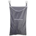 Space Saving Hanging Laundry Hamper Bag with Free Door Hooks(grey)