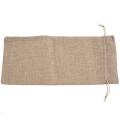 10pcs Jute Wine Bags, 14 X 6 1/4 Inches Gift Bags with Drawstring