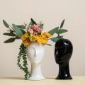 Ceramic Vase Brains Wide Open Plant Pot Art Home Desk Decoration B