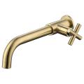 Brass Wall Mounted Sink Basin Basin Faucet Bathroom Cold Water Tap