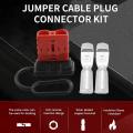 4 Pcs Jumper Cable Plug Connector Kit for Towing Systems(red)