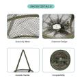 Outdoor Folding Round Fishing Net 3 Layer Nylon Fish Shrimp Net
