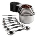 7 Measuring Cup 7 Measuring Spoons with 1 Leveler for Dry and Liquid