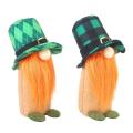 St. Patrick's Day Gnome Plush Doll Handmade Irish Elf Home Ornaments