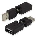 Usb 2.0 Type A Male to A Female 360 Degree Convertor (2-pack,am-fm)