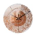 Islamic Quartz Acrylic Wall Clock Pendulum Muslim Living(copper)