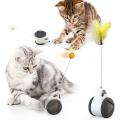 Tumbler Swing Toys for Cats Kitten Car Cat Chasing Toy Green