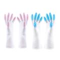 Kitchen Silicone Cleaning Gloves for Household Rubber Gloves Pink