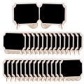 30pcs Mini Chalkboard Sign Food Labels for Party Buffet, Wooden