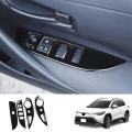 Car Glossy Black Lift Button Switch Cover for Toyota Corolla Rhd