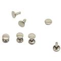 100 Pcs Diy Rivet Rivet Rivet Metal Conseil - Argent