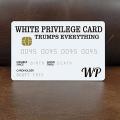 10 Pcs White Privilege Card Trumps Everything Credit Card Sets