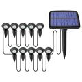 10 In 1 Solar Lights Outdoors Waterproof for Garden Path Pool Decor