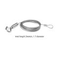 Adjustable Picture Lanyard Restaurant Lanyard Stainless Steel (2pcs)