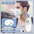 Air Purifier Mask Clip with Fan Breathe Cooler for Mask-black