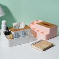 Organizer Box with Wooden Lid for Tissue Paper Makeup Storage Box-b